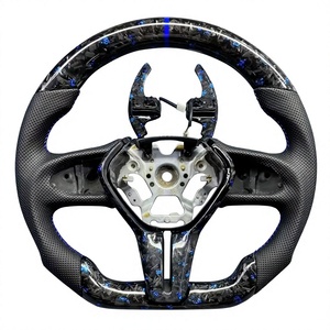 Volant personnalisé en fibre de carbone véritable pour Infinit/i Q60 Coupé Q60S Red Sport <span class=keywords><strong>400</strong></span> 2017 2018 2019 2020 2021 2022 - Product Image 1