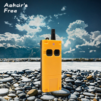 Control Remoto Inalámbrico Universal de Alta Potencia 200M 433Mhz, Impermeable, Recargable, Industrial, 2 Botones, Código de Aprendizaje, Plástico, para el Hogar