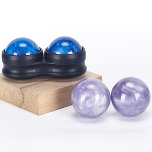 Acier inoxydable 304 glace Gel Double Balls Deux-en-un boule de massage combinaison résine balle de massage manuelle - Product Image 4