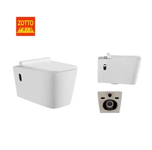 China supplier high quality wall hung toilet bowl p-trap ceramic washdown space saving hanging wc