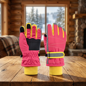 Mitaines de ski d'hiver personnalisées Oxford, compatibles écran tactile, imperméables, thermiques, pour snowboard, vente en gros d'usine - Product Image 3