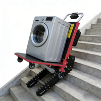 Chariot électrique à quatre roues à cadre rigide, auto-équilibrant, capacité de charge de 300 kg, fonctionnement silencieux, pliable, type chenille, acier, OEM, portable
