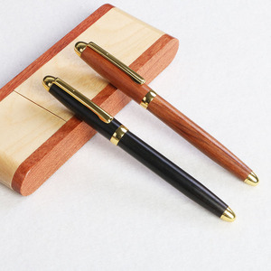 Ebony Solid Wood Gold Tip <strong>Fountain</strong> <strong>Pen</strong> Retro Rotary Medium-Oil Writing College <strong>Graduation</strong> &amp; Business Gift Signature <strong>Pen</strong> - Product Image 4