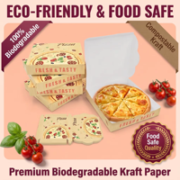 Boîte à pizza en carton ondulé en papier kraft, boîte en carton jaune imprimée, boîte à emporter, boîte d'expédition, boîte de rangement, boîtes à pizza personnalisées, fabricant de boîtes à pizza