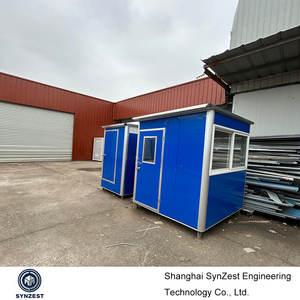 Vente en gros de casernes de garde mobiles préfabriquées en acier et bois, respirantes, pour chantier - Product Image 4