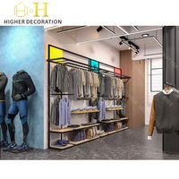 Conception d'intérieur de magasin unique et professionnelle pour les magasins de vêtements pour hommes, décoration de magasins de vêtements et de chaussures pour hommes, designs pour les boutiques de vente au détail