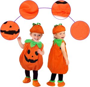 Costume di Halloween Personalizzabile in Poliestere per Bambini e Bambine, Tuta Nera da Pipistrello e Zucca Gigante, Stile Anime TV per Carnevale - Product Image 5