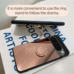 Étui acrylique de support d'anneau de miroir de maquillage de luxe pour Google <span class=keywords><strong>Pixel</strong></span> 10 9 Pro XL 10 9 8 7 6 5 Pro 3 4 XL 8a 7a 5a <span class=keywords><strong>4a</strong></span> 6a 3a - Product Image 5