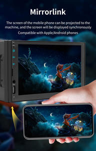 BQCC Écran Tactile 7 Pouces <span class=keywords><strong>2</strong></span> <span class=keywords><strong>DIN</strong></span> CarPlay GPS Multimédia HD Stéréo <span class=keywords><strong>Autoradio</strong></span> MP5 Radio FM AM Lecteur DVD de Voiture Android Auto - Product Image 2