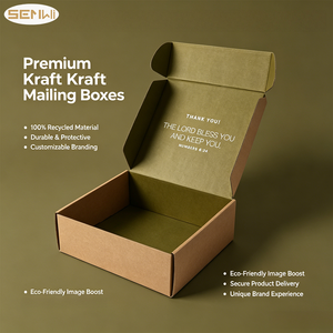 Embalaje <span class=keywords><strong>de</strong></span> Caja Kraft Marrón con Acolchado <span class=keywords><strong>Cajas</strong></span> Grandes Personalizadas con Logo <span class=keywords><strong>para</strong></span> Envíos <span class=keywords><strong>Cajas</strong></span> <span class=keywords><strong>para</strong></span> Empacar Sombreros y <span class=keywords><strong>Ropa</strong></span> - Product Image 3