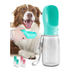 Taşınabilir paslanmaz çelik köpek su şişesi sızdırmaz yavru su sebili içme besleyici ile açık yürüyüş batonu seyahat - Product Image 5