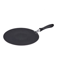 Wajan Crepe Pancake Aluminium Besar Anti Lengket, Wajan Pie Crepe Bulat Anti Lengket, Wajan Penggorengan Pipih