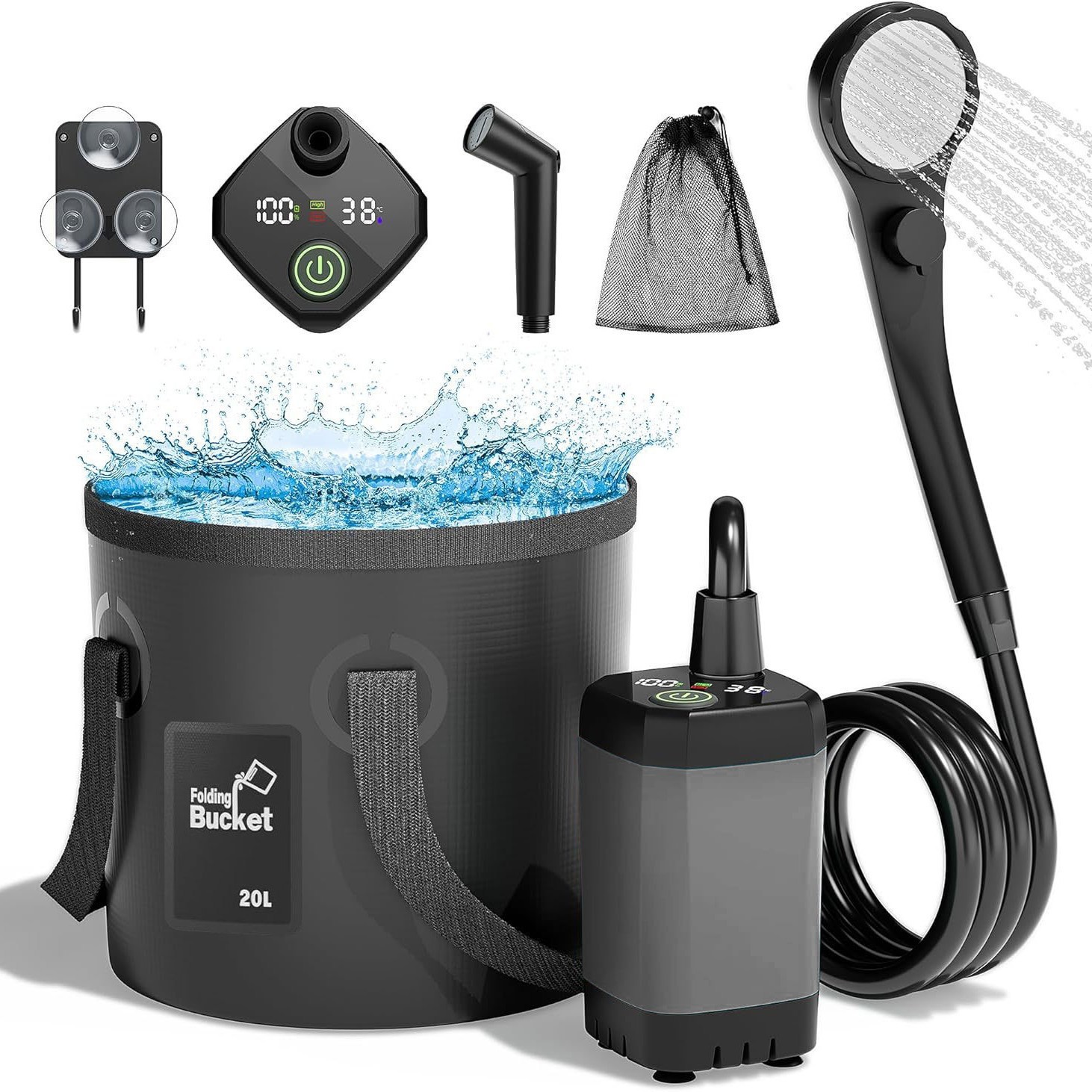 6000 gray-20l bucket-black nozzle