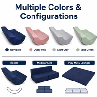 Fauteuil à bascule en mousse souple pour enfants, fabrication OEM/ODM, personnalisable, pour tout-petits