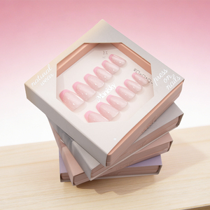 Boîte d'emballage rétro en ABS, style français, <span class=keywords><strong>faux</strong></span> <span class=keywords><strong>ongles</strong></span> courts en amande effet œil de chat, à presser, couvrance totale, faits à la main, pour doigts, vente en gros - Product Image 2