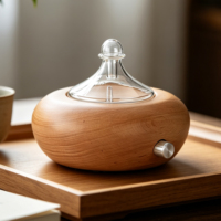 Diffuseur d'arômes électrique à commande par bouton rotatif de 25 ml, nébuliseur d'huiles essentielles
