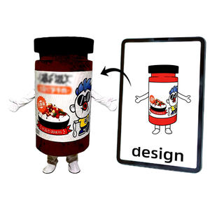 <span class=keywords><strong>Costume</strong></span> da Mascotte Personalizzato con il Tuo Design, Logo o Cartone Animato, Simpatico <span class=keywords><strong>Costume</strong></span> da Cibo per Adulti - Product Image 1