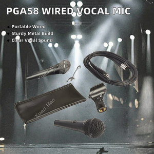 Micrófono Dinámico Cardioide con Cable PGA58 de Alta Calidad, con Cancelación de Ruido, para Espectáculos en Vivo, Karaoke y Uso Vocal - Product Image 2