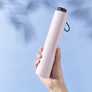 Оптовая продажа, ультратонкий зонт из углеродного волокна, компактный мини-складной зонт с тремя складками, Солнцезащитный зонт, утолщенный зонт от солнца - Product Image 2