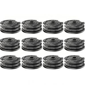 F016800351 12pcs Trimmer Line Spool Head 1.6mm/20FT <b>String</b> Trimmer AutoFeed For BOSCH Lawn Mower ART 24/27/30/30-36 Li Strimmer - Product Image 1