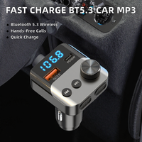 Lecteur MP3 portable pour voiture, transmetteur FM, Bluetooth 5.3, QC3.0, PD36W, charge USB, mains libres, BC98