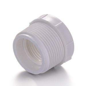 פלסטיק אבזרי צנרת UPVC BSPT חוט זכר נקבה PVC תותב