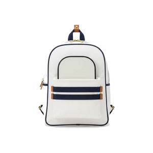 Sac à dos de pickleball Heritage en toile avec sangles extérieures pour raquettes, en coton et polyester, logo personnalisé, vente en gros, sac à dos pour raquettes de tennis et de padel - Product Image 1