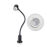 Lampe de travail LED à col de cygne flexible M3R de haute qualité avec lampe d'équipement de base magnétique pour machine CNC