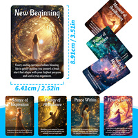 50 cartes de jeu de tarot avec design Dieu de la Forêt pour divertissement interactif en soirée, en papier, emballage en boîte couleur