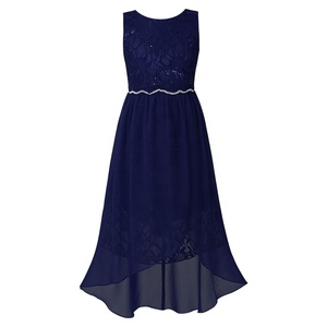 Anniversaire princesse enfants paillettes broderie florale en mousseline de soie strass robe de soirée pour enfants pour la fête de mariage - Product Image 5
