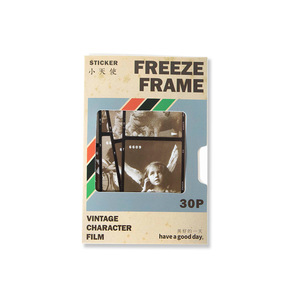 30 pezzi/pacco Pet Sticker Freeze-Grid Film Series Retro Figure Film materiale decorazione conto manuale fai da te 8 modelli - Product Image 5