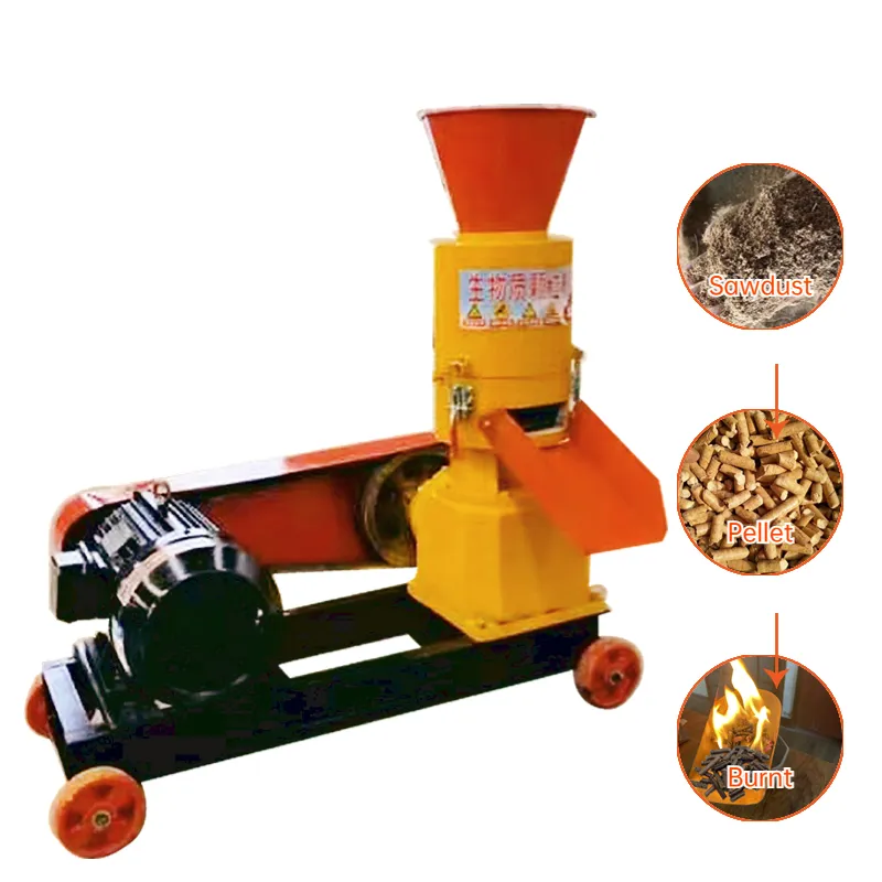 CE Holz Sägemehl Brennstoff Pellets Mühle 100-4000 kg/std Biomasse Holz Pellet Herstellung Maschine mit Elektro-und Dieselmotor