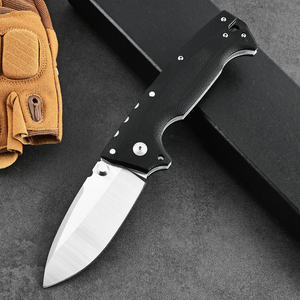 Ad10 chuyên nghiệp ngoài trời cắm trại săn bắn gấp dao G10 xử lý Dao Bỏ túi với vành đai Clip - Product Image 3