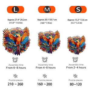 Mô hình độc đáo câu đố bằng gỗ, hình dạng động vật bất thường, thích hợp cho quà tặng sinh nhật kỳ nghỉ cho gia đình và bạn bè juguetes - Product Image 2