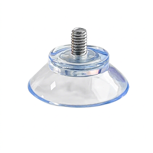 ถ้วยดูดสุญญากาศพีวีซีใสแบบกำหนดเองพร้อมน็อตยึดสำหรับแขวนกระจก - Product Image 1
