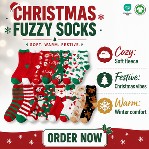 Autumn <strong>Winter</strong> Women's Cute Elk <strong>Snowman</strong> Plush Stockings Christmas Coral Velvet Ankle Stockings Bottom Thickened Gift Stockings - Product Image 1