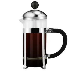 French Press Coffee Maker Heat Resistant Thickness Borosilicate French Press Glass BPA-Free Brewed Tea Pot Coffee Plunger