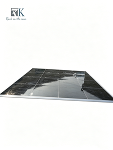 Panneau de piste de danse noire de haute qualité pour mariage avec bord en aluminium pour événements intérieurs et extérieurs, décoration de mariage - Product Image 1