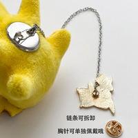 Offre Spéciale nouvelle mode belle peluche dessin animé animaux sac tissu accessoires peluche métal émail épinglette