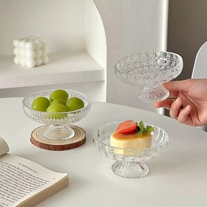 Plateau à fruits secs en verre de style glacier, plateau à desserts, présentoir à snacks, plateau à bonbons, design minimaliste et épuré, pour la maison et le salon - Product Image 3