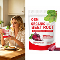 Gummies de Coenzyme Q10 de Betterave Personnalisables en Gros (OEM) – Antioxydant, Énergie et Santé Intestinale – Soutient la Vitalité
