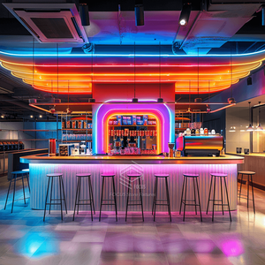 Diseño de mostrador de comida rápida personalizado Hotel Café Bar Muebles de <span class=keywords><strong>restaurante</strong></span> personalizados - Product Image 3