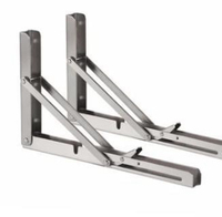 Supports d'étagère Support d'angle noir Garde-corps robuste Main courante d'escalier Étagère flottante en métal fixée au mur Supports réglables
