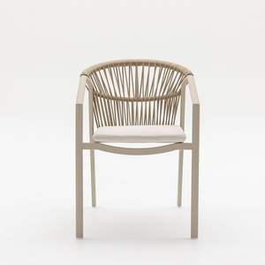 Sillas de Comedor Uland Moren para Restaurante, Diseño Novedoso, Muebles de Acero y Cuerda para Balcón y Jardín - Product Image 2