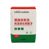 Sac en papier kraft multicouche de qualité supérieure avec valve, impression de logo personnalisée, résistant à l'humidité, pour poudre de mastic mural et matériaux de construction