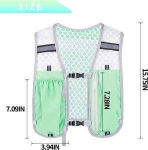 Chaleco Reflectante para Correr al Aire Libre, Material PU, 20 Pulgadas, Ligero, Mochila de Hidratación Portátil para Trail Running, Hombres y Mujeres - Product Image 2