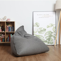 IStapromo Geschenke Dreieckiger Ungefüllter Leinenstoff-Überzug für Sitzsack-Sofa Sitzsackbezug für Wohnzimmer Schlafzimmer
