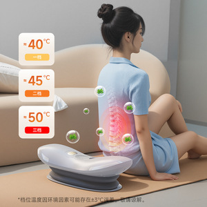 Masseur lombaire AUX gris-vert, vibration, micro-courant EMS, rechargeable par USB, appareil de massage pour le soutien de la taille - Product Image 1