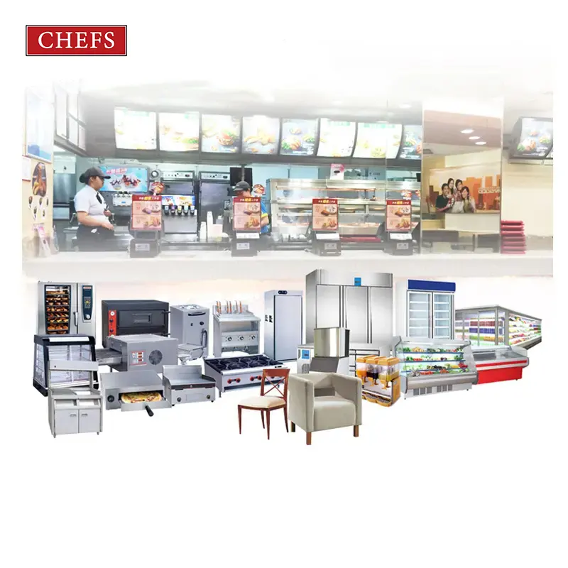 Forniture per ristoranti attrezzature da cucina set completo di attrezzature per ristoranti fast food fornitura di attrezzature per fast food
