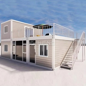 Casa Prefabricada Plegable de 2 Pisos a Precio Económico, Mini Villa Modular de Lujo Lista para Habitar con Dormitorio - Product Image 1